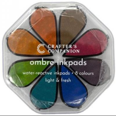 Crafter's Companion Ombre Inkpads and Designed Items - Light and Fresh